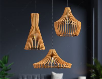 Design Lampen aus Holz